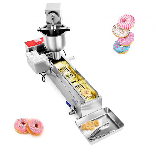 VEVOR Commerciële Automatische Donutmachine Maker 3kW 90 stuks/u Enkele Rij afbeelding
