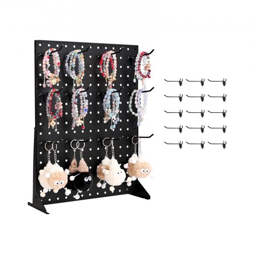 VEVOR Pegboard Display Stand 15 Haken Presentatiestandaard 440x330x114mm afbeelding