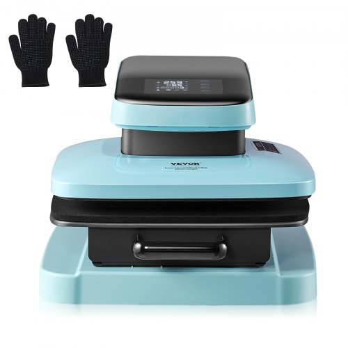 VEVOR Automatische hittepers, 15x15 inch slimme T-shirtpers met automatische release, verwarmt snel en gelijkmatig, sublimatie hittepers voor T-shirts, sublimatie, vin afbeelding