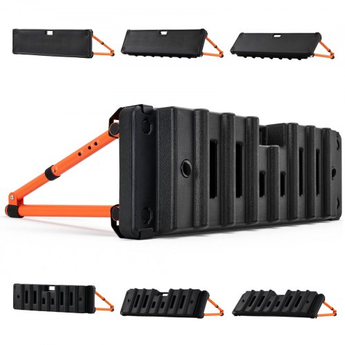 VEVOR Voetbal Rebound Board 95 x 25 x 46 cm Dubbelzijdige Bounce Board voor Parken, Tuinen en Thuistraining, 4 Verstelbare Hoekstanden, Draagbare Wate