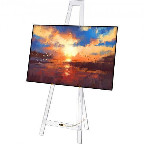 VEVOR acryl studio ezel 58 inch hoge staande ezel verstelbaar afbeelding