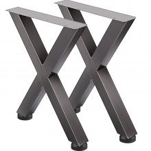 Originele kleur tafelpoten X-frame metalen eettafel Bureau 720X600MM
