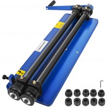 18" Bead Roller Former Swager Rotary Swaging Machine  Roll Rack Perfect 6 Die Sets