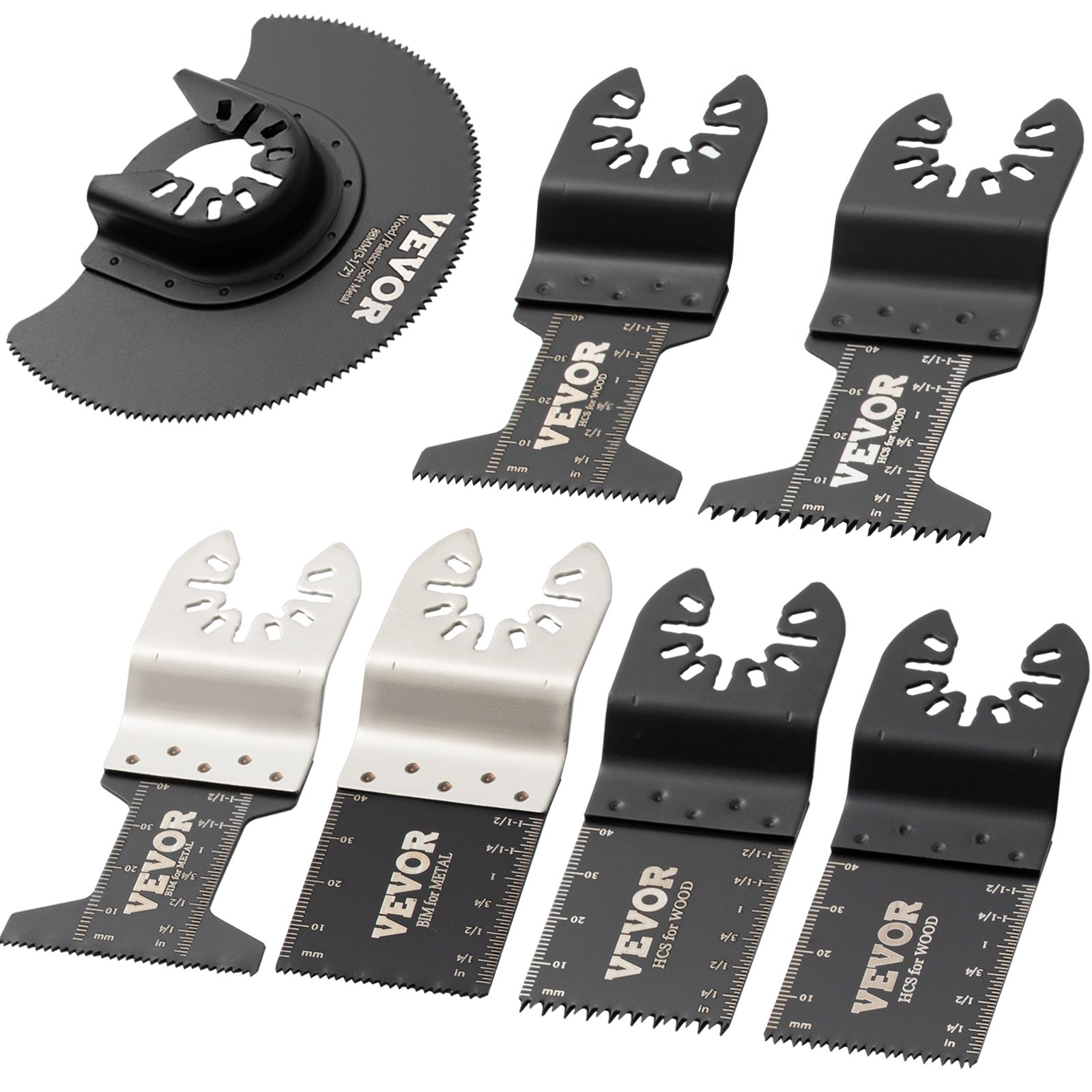 VEVOR 50x zaagbladen Oscillerende fijne zaagbladen Multitool ...