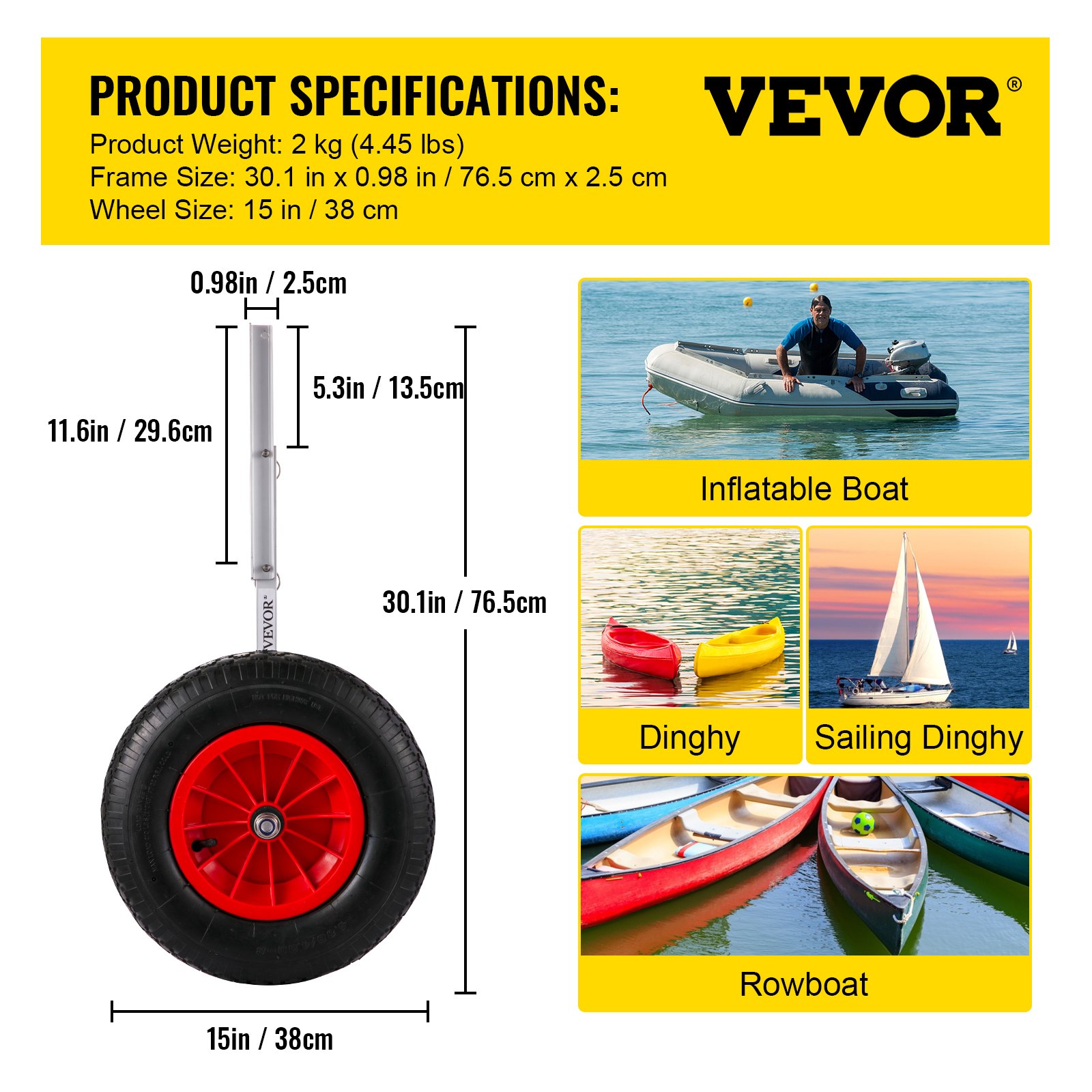 Strandwielen Rubberboot? <24u besteld volgende dag in huis
