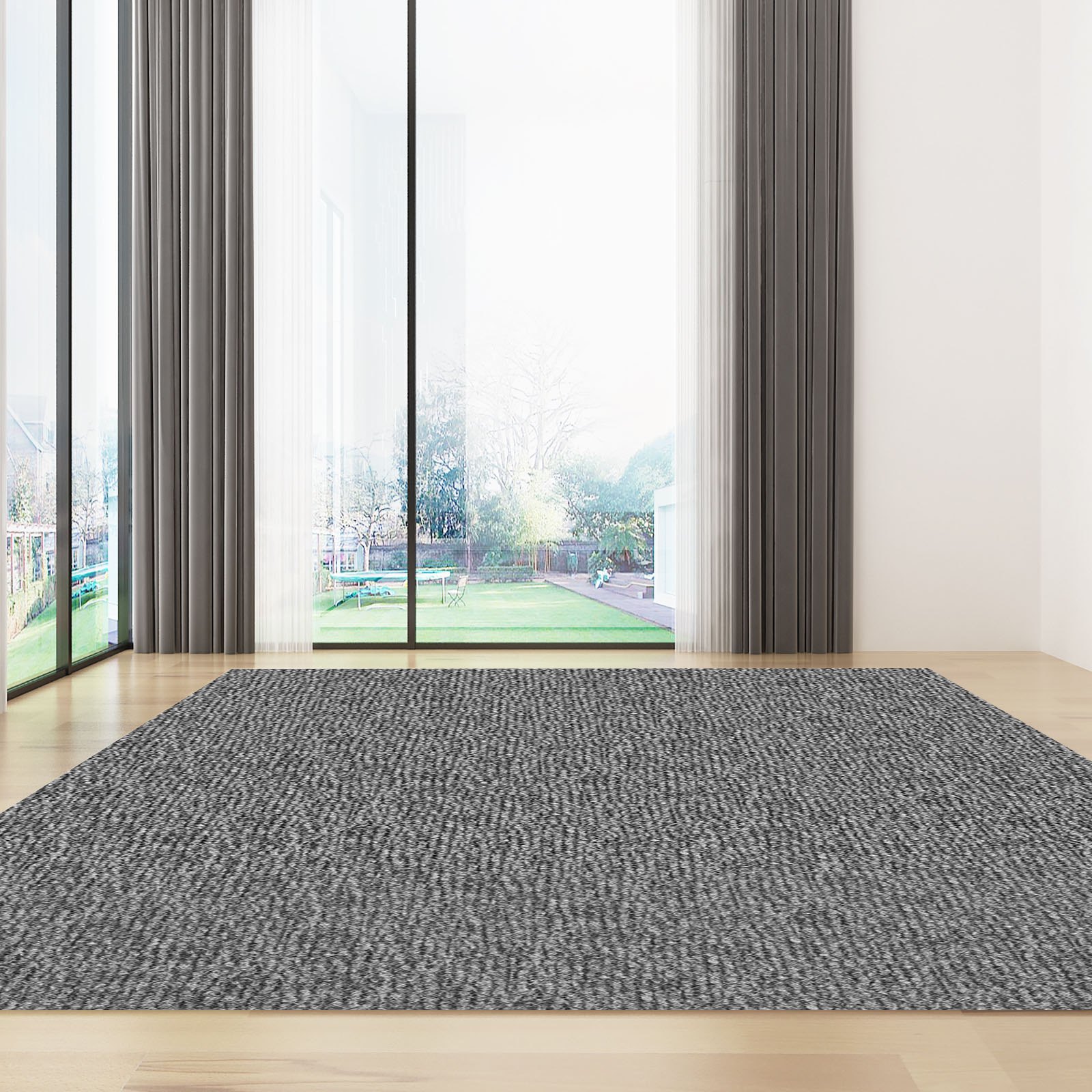 Tapijt BUENOS 6646 shaggy effen, enkele kleur grijs 140x190 cm