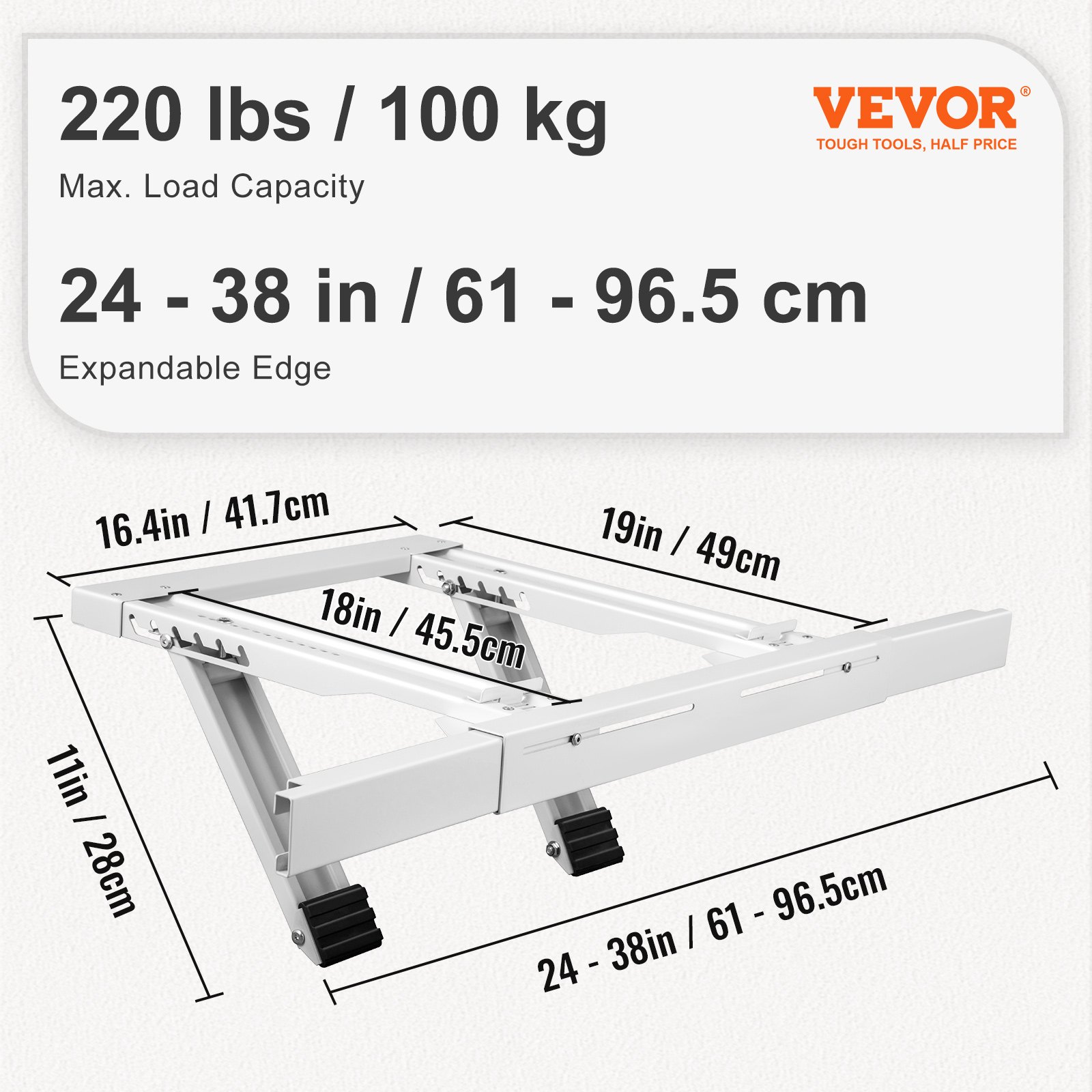 35113 - Raamuitzetter Links - polyfix -schuif- 28cm - Kampeerwinkel