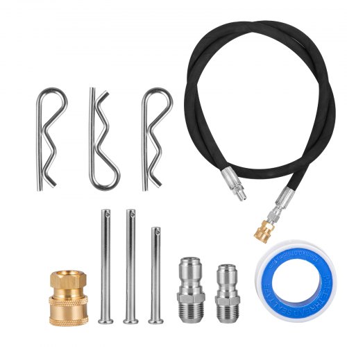 VEVOR 24 Hogedrukreiniger Oppervlaktereiniger Met Handgrepen En Wielen Roestvrij Staal Betonreiniger 4000 Max Psi 3 8 Connector 1 4 Adapter Power Washer Vloerbevestiging Voor Vloer Oprit 690520915