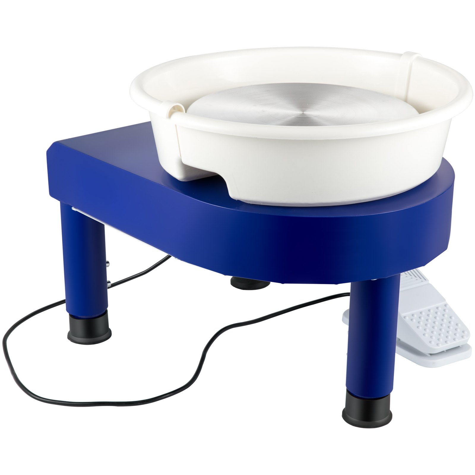 VEVOR Pottenbakkersschijf, 28 cm pottenbakkersmachine, 450 W, elektrische pottenbakkersschijf met pedaal en lcd-touchscreen, keramische schijf met directe aandrijving en 3 steunpoten voor