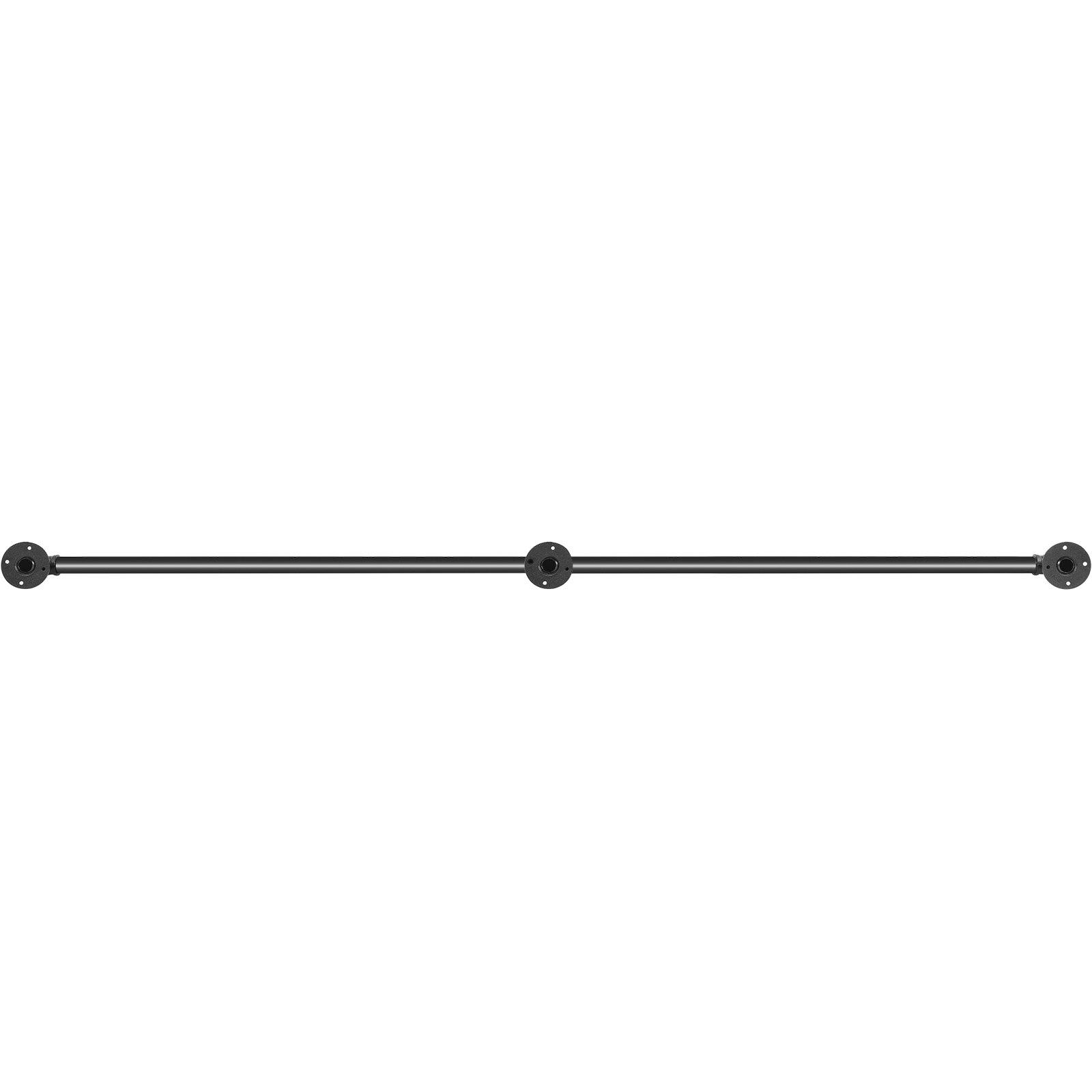 VEVOR Balustrade Trap Pijp Trapleuning 3,3 M Leuningen Trappen Zwarte Outdoor Indoor Universele Gemaakt Van Koolstofstaal Matte Afwerking 1006310152