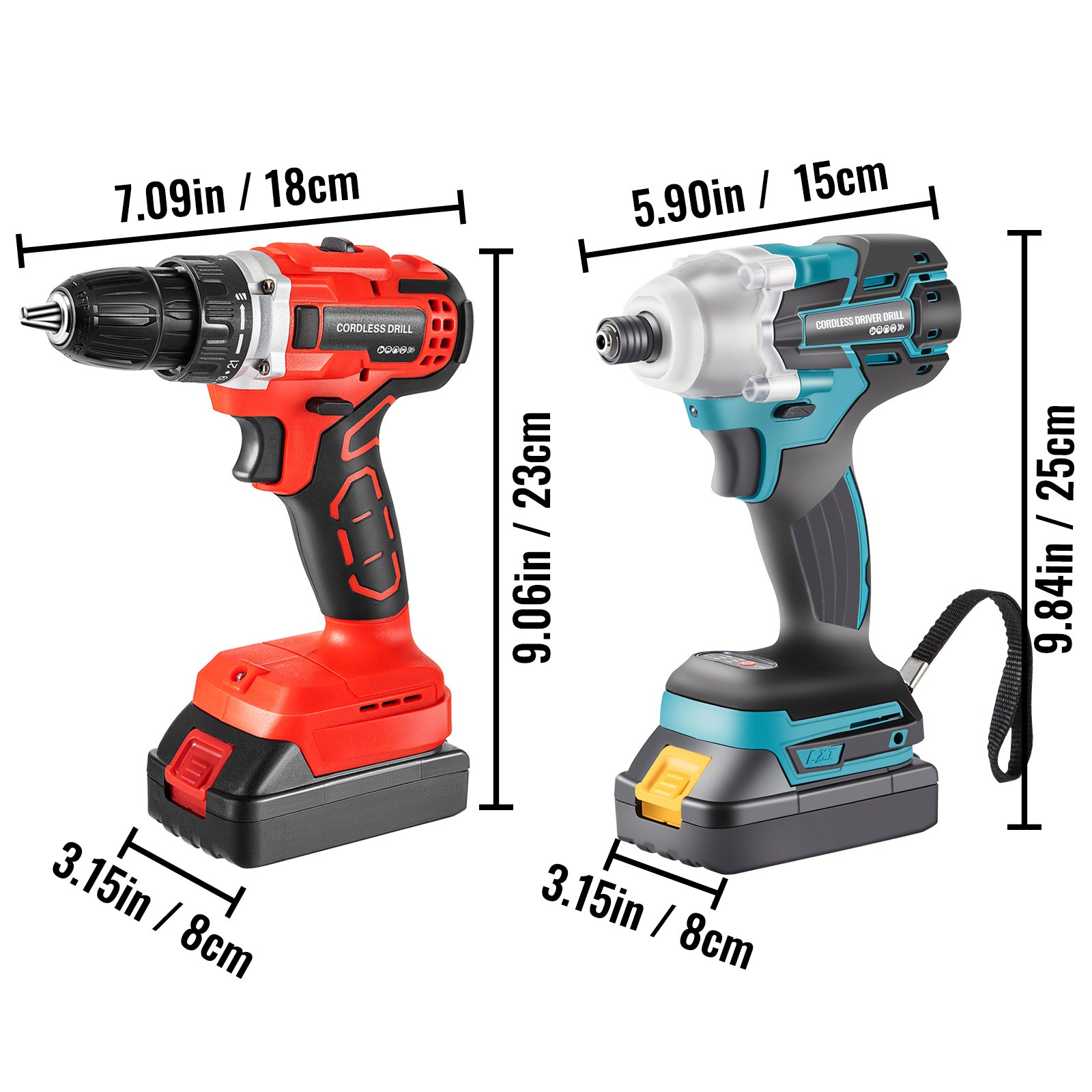 Kinzo Accuboormachine - Accu Boormachine met LED - Schroefboormachine voor Hout Metaal Kunststof - Accu Schroevendraaier met Variabele Snelheid - 14.4V en 1300mAh Li-Ion