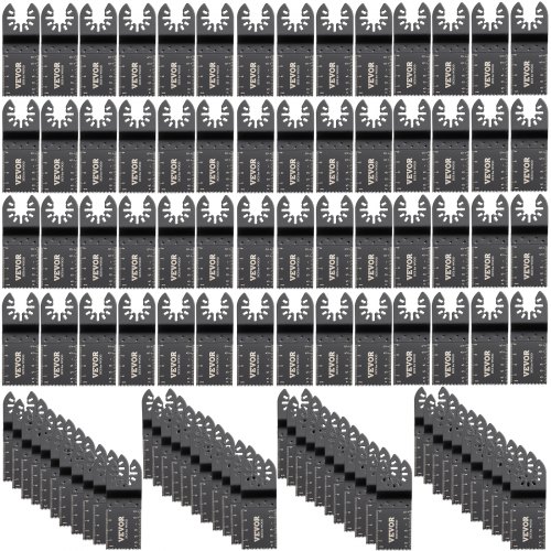 Zdjęcia - Brzeszczot do wyrzynarki Vevor Zestaw akcesoriów do piły oscylacyjnej 100x z ostrzami HCS+ ze stali nierdzewnej do piły segmentowej wielofunkcyjnej 1