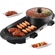 VEVOR 2 w 1 Elektryczny Hot Pot Grill Wielofunkcyjny grill Hot Pot 2200W