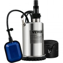 Zatapialna pompa drenażowa VEVOR 230 V 550 W 9500 L/h pompa ogrodowa