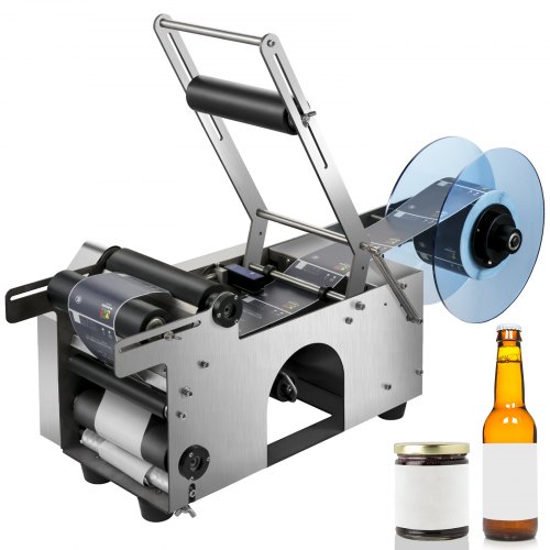 

VEVOR MT-50 Полуавтоматическая машина для этикетирования круглых бутылок 50 шт/мин