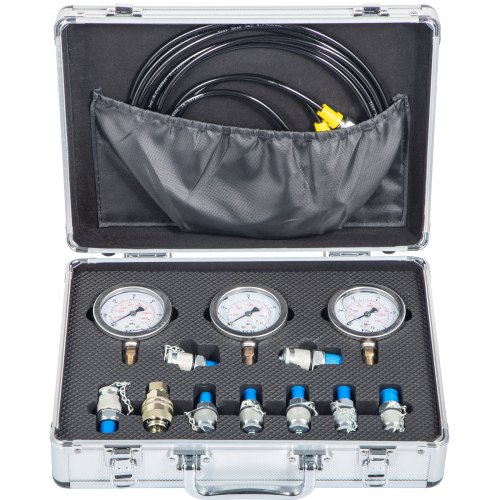 

VEVOR Комплект для проверки гидравлического давления экскаватора гидравлический манометр диагностический инструмент