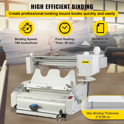 Details about   New Wireless A4 Book Binding Machine Hot Melt Glue Book Paper Binder 110V/1200W 