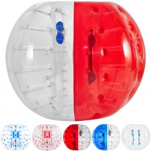 1.5M Inflatable Bumper Ball Red Transparent Football PVC Zorb Bubble Soccer