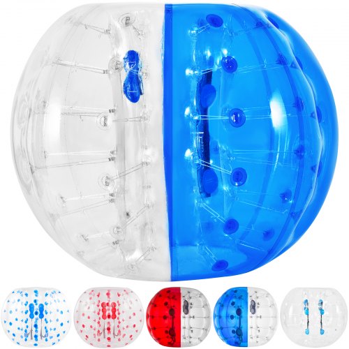 

VEVOR Inflatable Bumper Ball 5 FT / 1.5M Diameter, Bubble Soccer Ball, Blow It Up in 5 Min, Inflatable Zorb Ball for Adults or Children (5 FT, Blue)