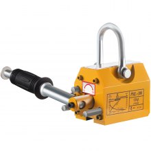VEVOR 100KG Steel Magnet Magnetic Lifter, 220Lbs Heavy Duty Magnet Hoist Crane Hoist Lifting Magnet Hoist Crane for Electricity Engineering Transportation Mining