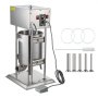 10L 15.4LB Electric Commerical Sausage Stuffer Stainless Dual Speed Best Price