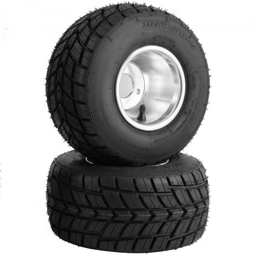 VEVOR Go Kart Wheels Rain Tires Radio Flyer Wagon Tires 10x4.5-5 Front Tires