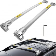 Roof Rack Rail Cross Bar fit for JEEP Grand Cherokee 2011-2020 Silver Set Carrier Baggage Top Luggage Pair Durable Storage Cross Bar Roof Rails Stainless steel