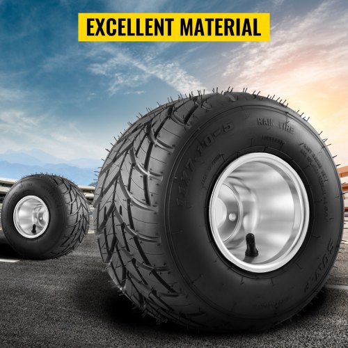 VEVOR Go Kart Tires and Rims, 2pcs Rear 