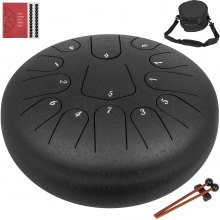 Vevor Steel Tongue Drum Handpan 13 Notes 12 Inch Percussion Instrument Steel Pan