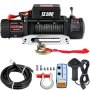 Recovery Electric Winch 13500lb/6123.5 kg 12V Synthetic Rope Remote Control