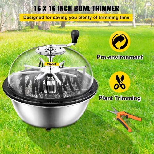 Trimzilla 16” Bud Leaf Bowl Trimmer Hydroponic Grow Professional Spin Cutter 
