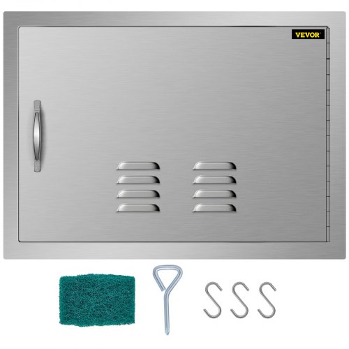 17"hx24"w Bbq Access Single Door Vents Heavy Duty Rust Resistant Kitchen Cabinet