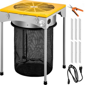 Quick Trim Hydroponic Grow Room 18-inch Powered Leaf Bud Table Trimmer 