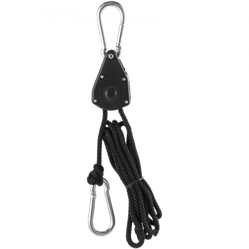 Adjustable Grow Light Yoyo Rope Clip Hanger Pulley System 150lb Capacity 2 Pcs 