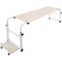 Adjustable Overbed Laptop Computer Trolley Mobile Office Desk Hospital Aid Tray
