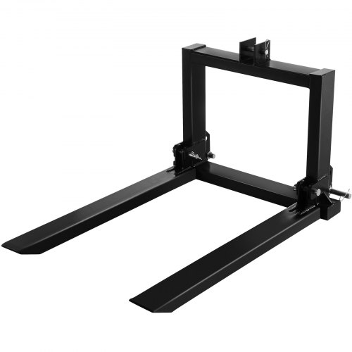 

VEVOR 3 Point Hitch Pallet Fork 2000lbs, Fork Attachment for Category 1 Tractor, 25.5''x22''x41'', Steel Tractor Heavy Equipment Attachment, for Tractor, Skid Steer Loader