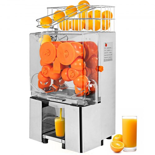 

VEVOR Orange Juice Squeezer Commercial Orange Juicer 20-22 Oranges per Mins Citrus Juicer Juice Machine for Home and Commercial Use (Stainless Steel Tank)