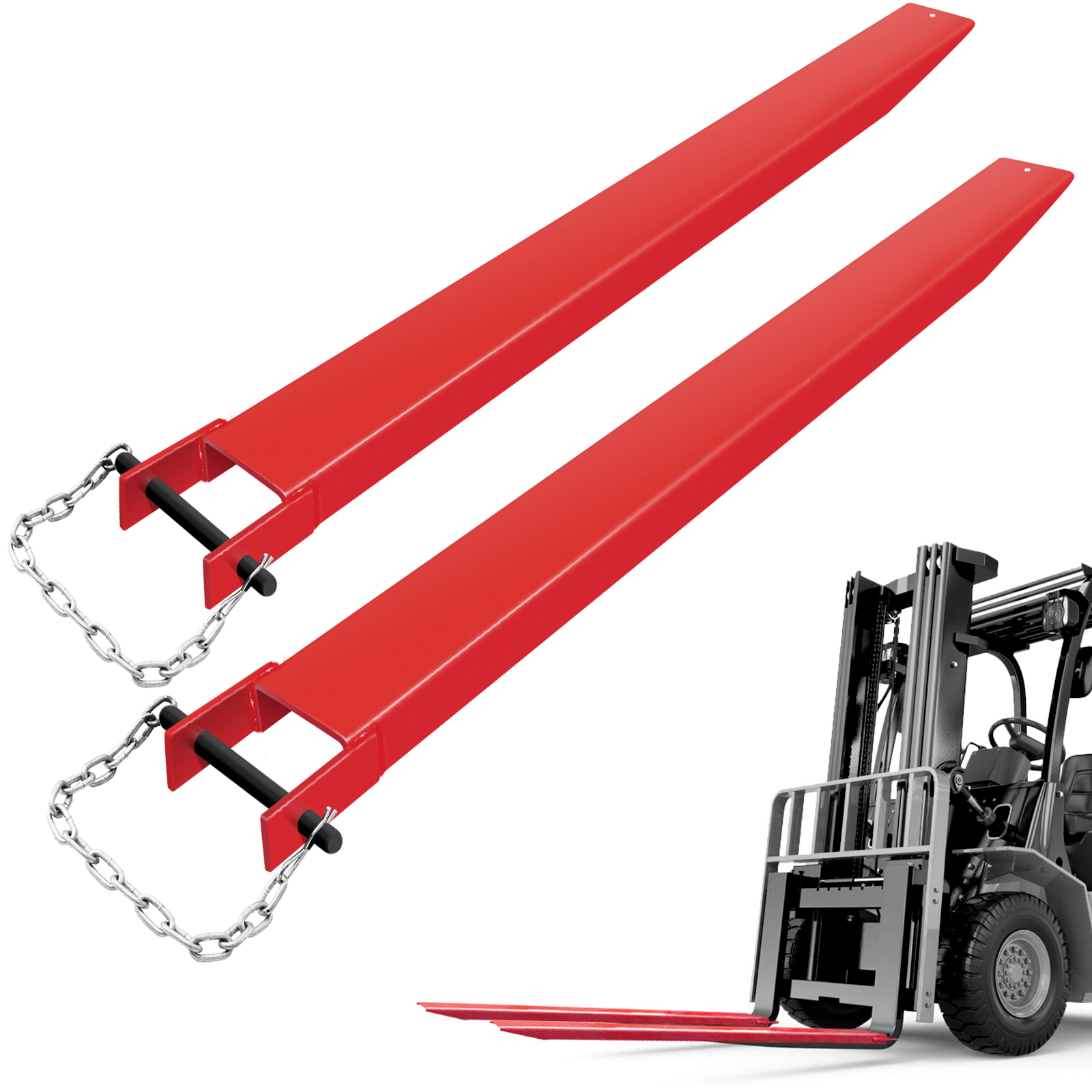 84x4'' Forklift Pallet Fork Extensions Pair Steel Great Lift Truck от Vevor Many GEOs