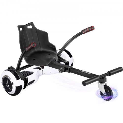 

VEVOR Hoverboard Seat Attachment for 6.5" 8" 10" Self Balancing Scooter, Hoverboard Kart for Kids or Adults, Black Hoverboard Attachments Adjustable Frame Length