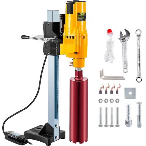 

VEVOR 8 Inch Diamond Core Drilling Machine 3980W 750r/min Diamond Core Drill Rig with Stand and Tools Wet Dry Core Drill Rig for Diamond Concrete Drilling Boring (205MM)