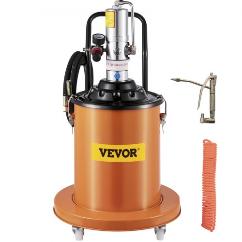 

VEVOR Portable 20L Grease Pump Set Electric 5 Gallon Air Operated Grease Pump with 20FT High Pressure Hydraulic Hose