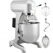 20 Quarts Commercial Food Mixer Stainless Steel 3 Speed Food Blender Dough Mixer