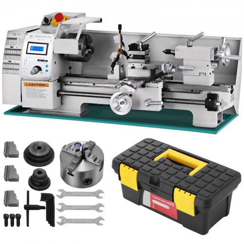 

VEVOR Metal Lathe 8x16 Inch Variable Speed Metal Processing Lathe Brushless Motor