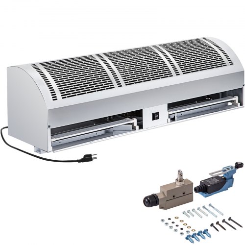 VEVOR 40 Inch Air Curtain, 2 Speeds 1490/1667 CFM Commercial Indoor Air Curtain, Air Curtains for Doors with 2 Limited Switches, 110V Unheated