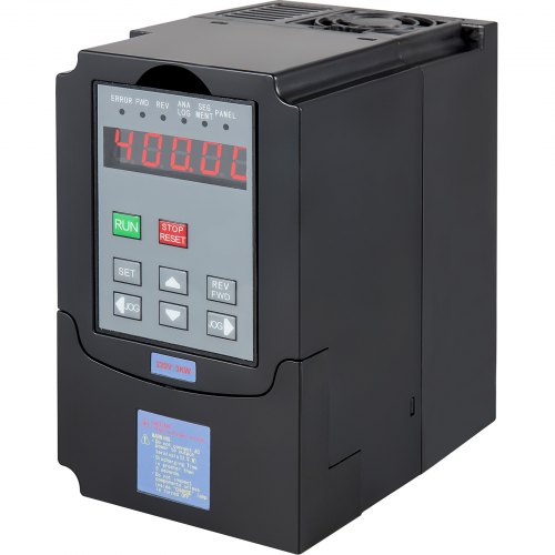 VEVOR VFD 3KW,Variable Frequency Drive 14A,CNC VFD Motor Drive Inverter Converter 220V,for Spindle Motor Speed Control (1 or 3 Phase Input, 3 Phase Output)