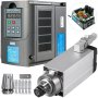  3.0kw Air-cooling Spindle Motor And 3kw 4hp Variable Frequency Drive Inverter Vfd
