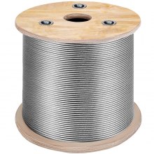 316 7x7 Cable Wire Rope Tension Stainless Tough Maintain Breaking Strengt 3.2m