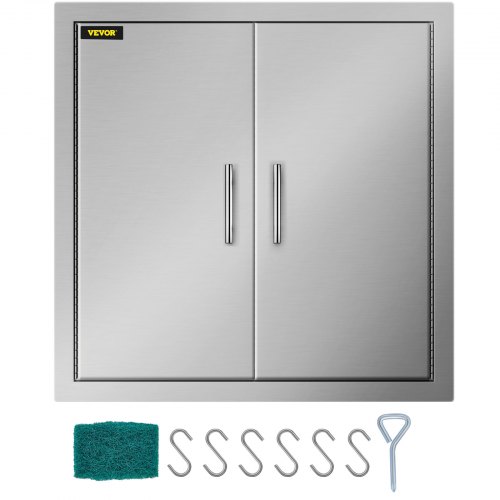 31”x31”bbq Access Island Double Door Outdoor Kitchen Stainless Steel Cabinet