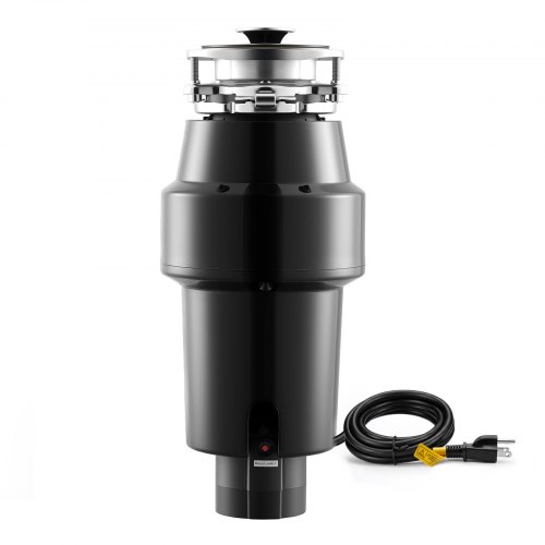 

VEVOR Food Waste Garbage Disposal, 1HP 3700RPM DC Motor, Continuous Feed Kitchen Sink Garbage Disposer, 3-Bolt Mount Food Waste Grinding System with Splash Guard & Power Cord for Kitchens
