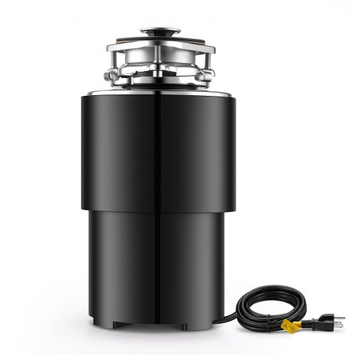 Vevor Food Waste Garbage Disposal, 3/4HP 1500RPM AC Motor, Continuous Feed Kitchen Sink Garbage Disposer, 3-Bolt Mount Food Waste Grinding System With-image